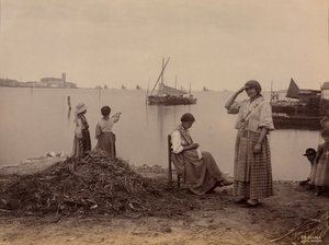 Chioggia, under marinaen, ca. 1870.