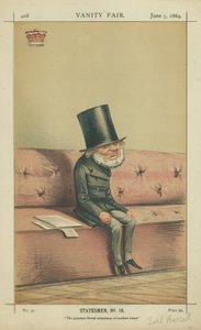 Earl of Russell, De største liberale statsmenn i moderne tid, 5. juni 1869, tegneserie Vanity Fair av Carlo Pellegrini