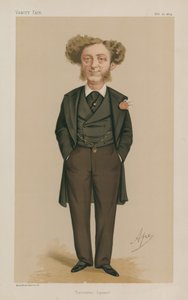 Mr Albert Grant MP; Leicester square; 21. februar 1874; Vanity Fair; tegnefilm av Carlo Pellegrini