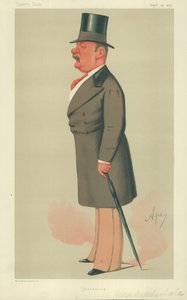 Mr George Augustus Sala, Journalism, 25. september 1875, Vanity Fair tegneserie av Carlo Pellegrini