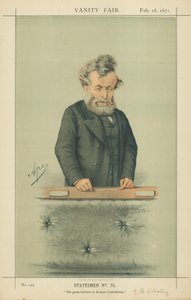Mr George Hammond Whalley, Den store troende på romersk-katolisisme, 18. februar 1871, tegneserie Vanity Fair av Carlo Pellegrini