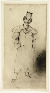 Portrett av Whistler av Carlo Pellegrini