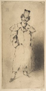 Portrett av Whistler, 1881. av Carlo Pellegrini