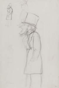 Skisse for en karikatur, muligens av G. Russell av Carlo Pellegrini