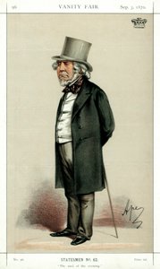 The Cool of the Evening, Lord Houghton, engelsk poet og politiker, 1870. av Carlo Pellegrini