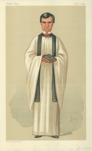 The Rev Henry White, Prayers, 26. desember 1874, Vanity Fair tegneserie av Carlo Pellegrini