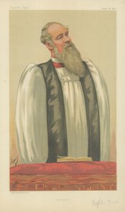 The Right Rev John Charles Ryle, Bishop of Liverpool, Liverpool, 26. mars 1881, Vanity Fair tegneserie av Carlo Pellegrini