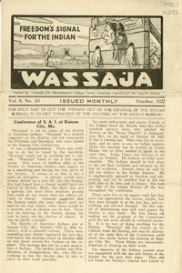 Utgave av Wassaja, bind. 8, nr. 20, oktober 1922 av Carlos Montezuma