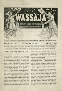 Utgave av Wassaja, bind. 4, nr. 12 av Carlos Montezuma