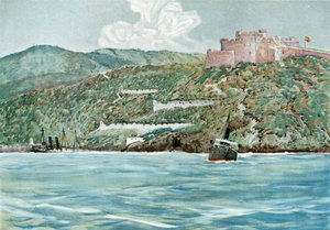 Inngangen til Santiago havn, 7. juli 1898