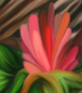 Abstrakt blomst