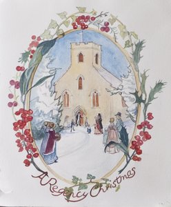Regency Christmas, 2008 (wc på papir) av Caroline Hervey Bathurst