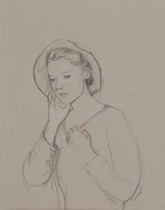 Studie for Elizabeth Bennet, 2011 av Caroline Hervey Bathurst