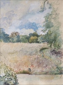 Sommer, 2007 (pastell og wc på papir) av Caroline Hervey Bathurst