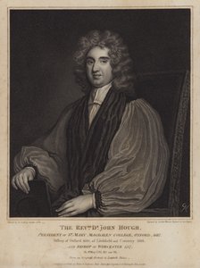 John Hough, engelsk biskop og president ved Magdalen College, Oxford