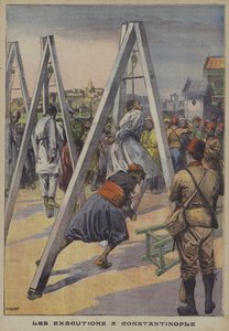 Henrettelser av deltakere i det osmanske motkuppet i 1909 i Konstantinopel