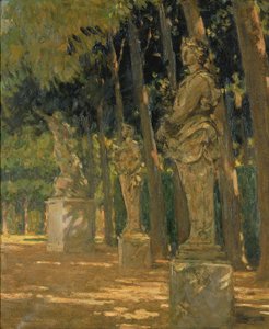 Carrefour ved slutten av Tapis Vert, Versailles, 1913.