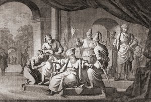 Noble kvalt med en silkesnor. Det osmanske riket (trykk) av Caspar (after) Luyken