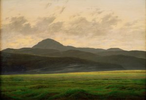 Fjelllandskap i Böhmen av Caspar David Friedrich