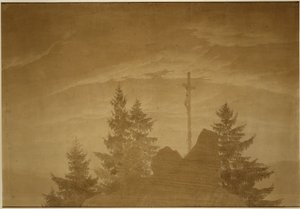 Korset i fjellene av Caspar David Friedrich