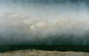 Munken ved havet. 1808-1810 av Caspar David Friedrich