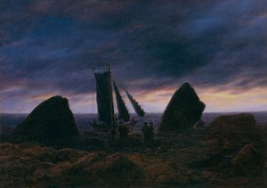 Fiskebåt ved Østersjøen, ca. 1830 av Caspar David Friedrich