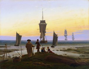 Tysk: Livsstadiene (strandbilde, strandscene i Wiek) Livsstadiene (strandbilde, strandscene i Wiek) av Caspar David Friedrich