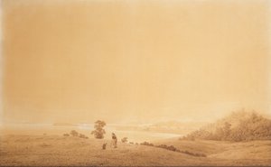 Norsk: Østkysten av øya Rügen med gjeter Østkysten av øya Rügen med gjeter av Caspar David Friedrich