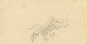 Landskap (studie) av Caspar David Friedrich