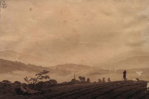 Tåket morgen av Caspar David Friedrich