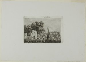 Brannscene av Caspar David Friedrich