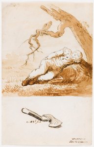 Sovende gutt av Caspar David Friedrich