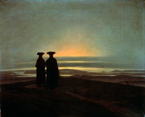 Sunset Brothers, mellom 1830 og 1835. av Caspar David Friedrich