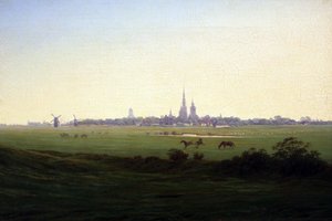 Enger nær Greifswald av Caspar David Friedrich