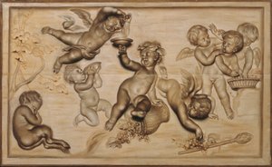 Kinderbacchanal av Caspar Franz Sambach