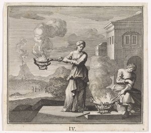 Emblem: ild av Caspar Luyken