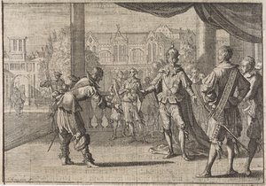 Keiser Ferdinand III gratuleres med fødselen av sønnen Leopold, 1640 av Caspar Luyken