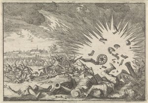 Eksplosjon av et fransk pulvermagasin under beleiringen av Namur, 1640