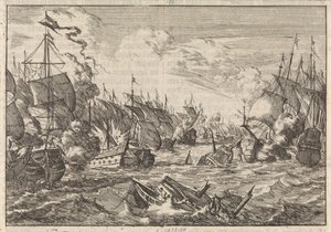 Slaget ved Solebay, 1672 av Caspar Luyken