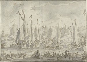 Speilkamp til ære for besøket til Great Muscovy Legation av Caspar Luyken