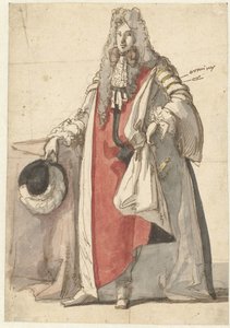 Portrett av William III, i statlig kjole av Caspar Netscher