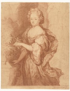 Portrett av en fremtredende dame av Caspar Netscher