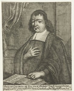 Portrett av Artus Georg Velten av Caspar van Huysum