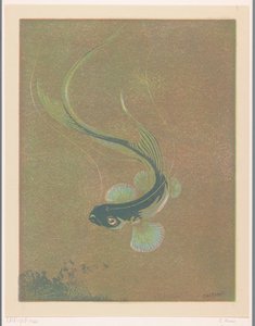 Svømmende fisk Svømmefisk (original tittel) av Casper M.L. Kouw (signed by artist)