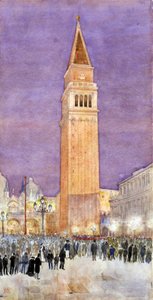 Klokketårnet, Markusplassen, Venezia, 1912.