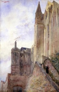 Mont Saint-Michel, Frankrike, 1906.
