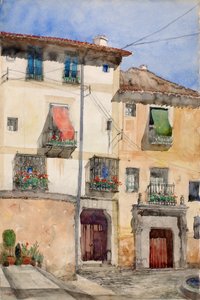 Gamle huset i Segovia, Spania, 1920.