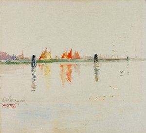 Lagunen, Venezia, 1898. av Cass Gilbert