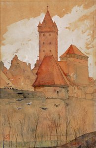 Tårn fra bymuren, Nürnberg, 1897.