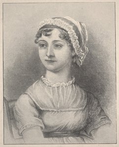 Jane Austen (gravering) av Cassandra (after) Austen